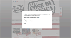 Desktop Screenshot of cosedimusica.it